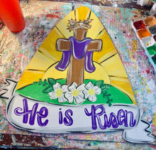 Load image into Gallery viewer, He is Risen door hanger, 21”