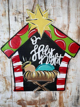 Load image into Gallery viewer, Manger door hanger with bow