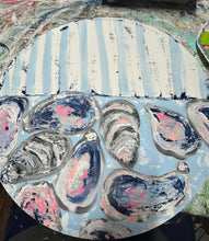 Load image into Gallery viewer, Colorful oyster shells Welcome door hanger, Beach theme