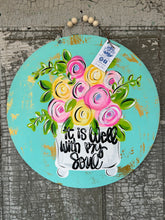 Load image into Gallery viewer, Bright colors It Is Well Door Hanger