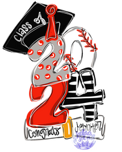 Load image into Gallery viewer, Graduation door hanger personalized