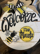 Load image into Gallery viewer, Welcome “shiplap” door hanger for interchangeable attachments