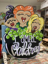 Load image into Gallery viewer, I smell Children, 3 witches door hanger