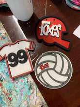 Load image into Gallery viewer, Football bag tag, jersey or helmet