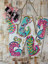 Load image into Gallery viewer, Spring paisley Single letter door hanger