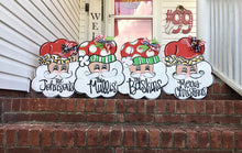 Load image into Gallery viewer, Santa head door hanger, personalized