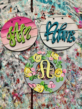 Load image into Gallery viewer, Bag tags - monogram, shiplap, dancer