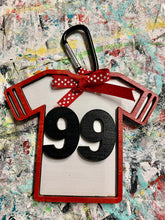 Load image into Gallery viewer, Football bag tag, jersey or helmet