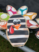 Load image into Gallery viewer, Colorful Turkey door hanger 2 options
