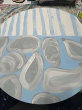 Load image into Gallery viewer, Colorful oyster shells Welcome door hanger, Beach theme
