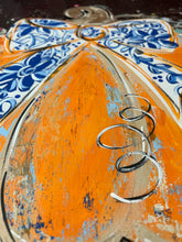 Load image into Gallery viewer, Pumpkin with Chinoiserie bow and cotton boll
