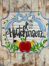 Load image into Gallery viewer, Preppy, Darling, coquette, teacher door hanger
