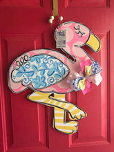 Load image into Gallery viewer, Flamingo with Chinoiserie wing, 22”
