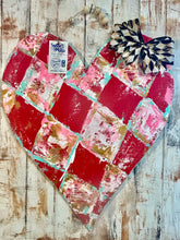 Load image into Gallery viewer, Abstract textured Heart door hanger 22”
