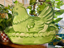 Load image into Gallery viewer, Hen on a nest door hanger, farmhouse, vintage, Jadeite
