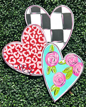 Load image into Gallery viewer, Heart stack door hanger, 22”
