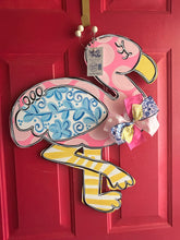 Load image into Gallery viewer, Flamingo with Chinoiserie wing, 22”
