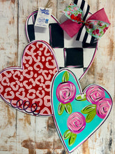 Load image into Gallery viewer, Heart stack door hanger, 22”
