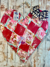 Load image into Gallery viewer, Abstract textured Heart door hanger 22”

