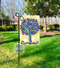 Load image into Gallery viewer, Palmetto tree garden flag
