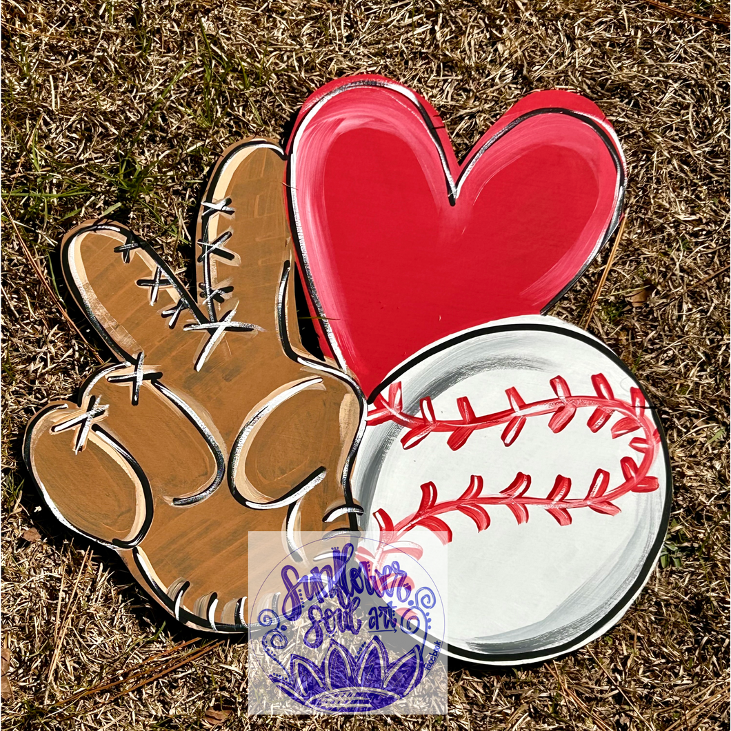 Peace love baseball or softball