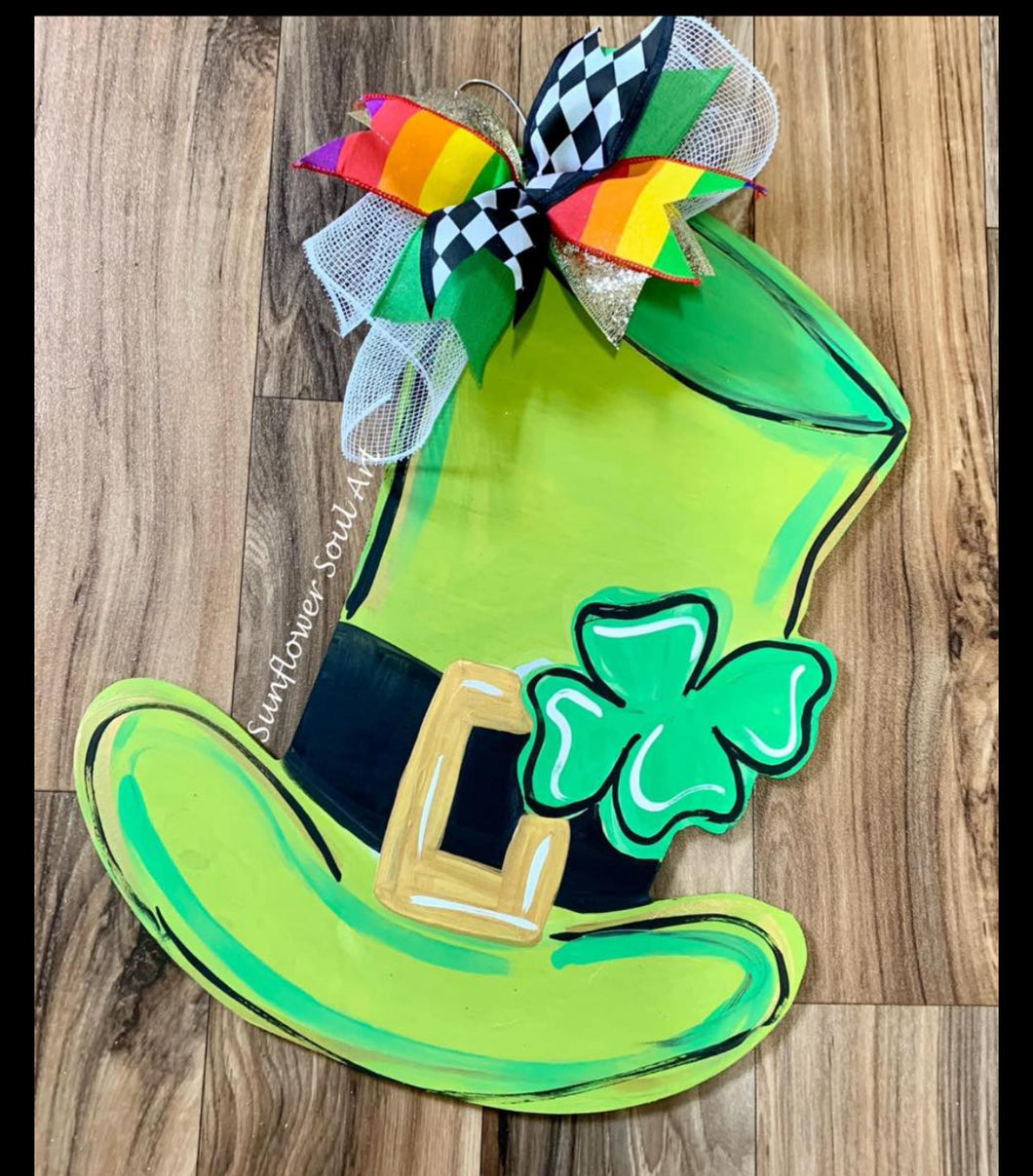 Lucky hat door hanger