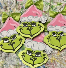 Load image into Gallery viewer, Monster Head Hand Painted Ornament
