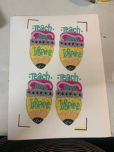 Load image into Gallery viewer, Teach love Inspire sticker
