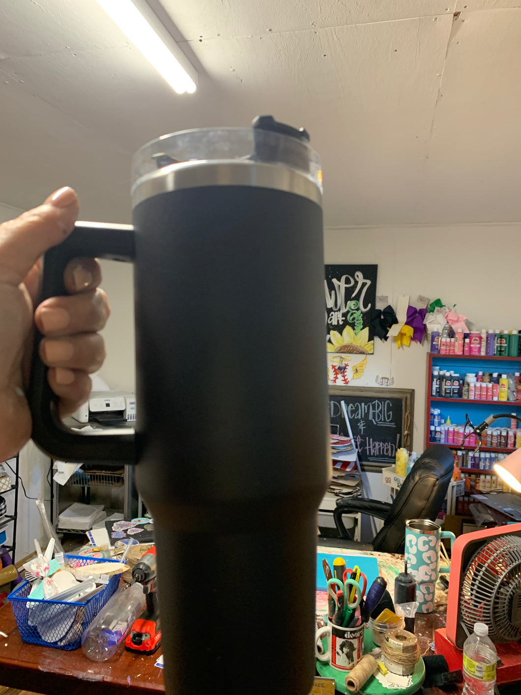 40 oz tumbler with handle -custom order