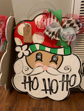 Load image into Gallery viewer, Santa head door hanger, personalized
