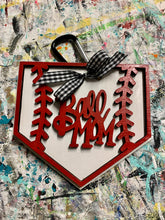 Load image into Gallery viewer, Baseball or softball home plate bag tag
